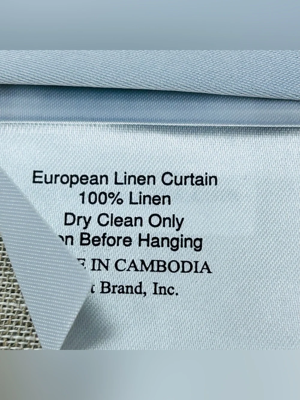QUINCE Set Of 2 48x96 European Linen Sheer Curtains Flax 9264